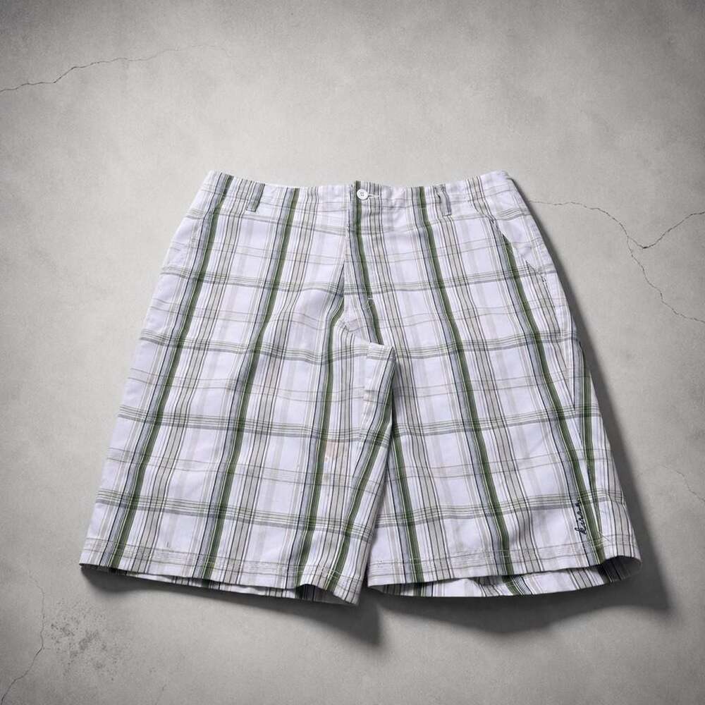 Kirra Vintage Y2K Plaid Surf Shorts